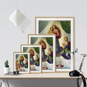 Bild Die Sixtinische Madonna IV Eiche teilmassiv - Eiche - 30 x 40 cm