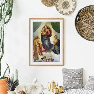 Bild Die Sixtinische Madonna IV Eiche teilmassiv - Eiche - 70 x 100 cm