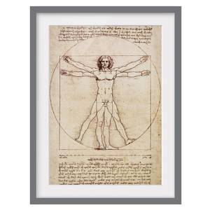 Bild Da Vinci III Kiefer teilmassiv - Grau - 40 x 55 cm