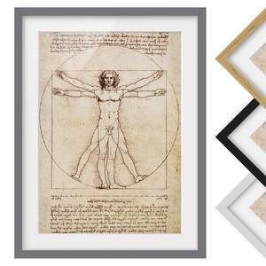 Afbeelding Da Vinci III deels massief grenenhout - grijs - 30 x 40 cm