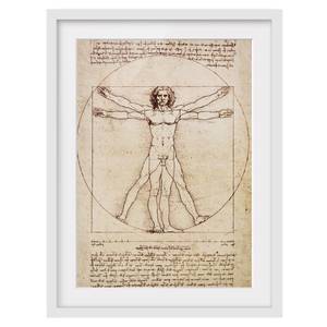 Afbeelding Da Vinci II deels massief grenenhout - wit - 40 x 55 cm