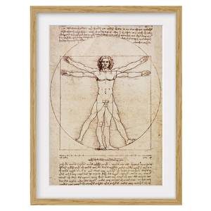 Bild Da Vinci IV Eiche teilmassiv - Eiche - 40 x 55 cm