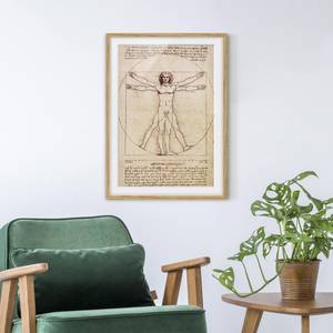 Bild Da Vinci IV Eiche teilmassiv - Eiche - 50 x 70 cm