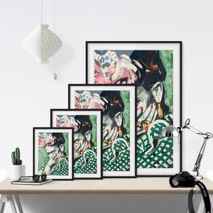 Impression d’art Collage No.3 I Pin massif - Noir - 30 x 40 cm
