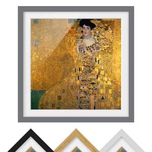 Impression d’art Adele Bloch-Bauer VII Partiellement en pin massif - Gris - 50 x 50 cm