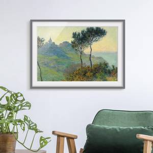 Impression d’art Varengeville III Partiellement en pin massif - Gris - 40 x 30 cm