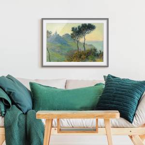 Impression d’art Varengeville III Partiellement en pin massif - Gris - 40 x 30 cm