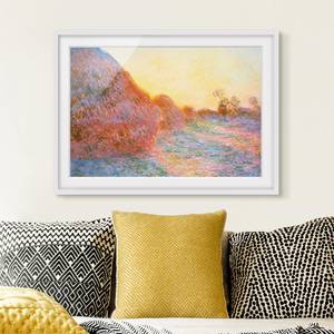 Impression d’art meules II Partiellement en pin massif - Blanc - 55 x 40 cm