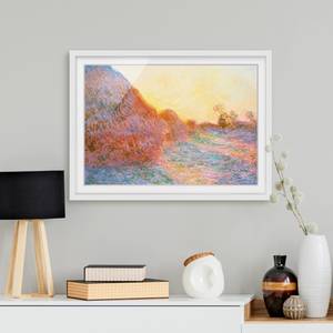 Impression d’art meules II Partiellement en pin massif - Blanc - 55 x 40 cm