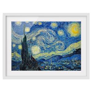 Bild Sternennacht II Kiefer teilmassiv - Weiß - 100 x 70 cm