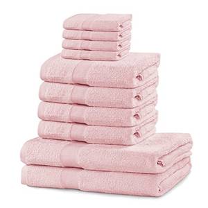 Set handdoeken Arina (10-delig) katoen - Roze