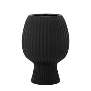 Vase Dagry Steingut - Schwarz