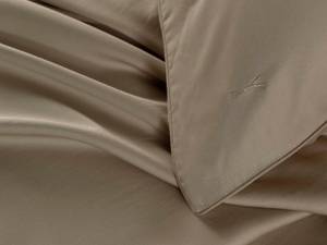 Parure de lit en coton renforcé Bamboo Bambou / Satin - Sable - Sable - 220 x 240 cm