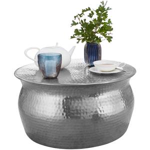 Couchtisch Hainburg Aluminium - Silber - Silber - 60 x 31 cm