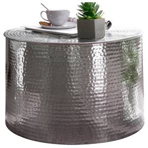 Tavolino da salotto Alzenau Alluminio - Argento - Argento