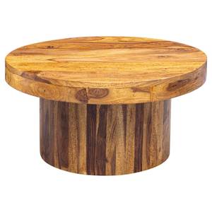 Table basse Mehrow Sheesham massif - Marron foncé