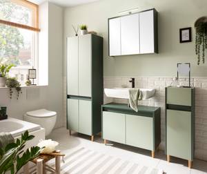 Armoire de toilette éclairée Lovis Vert foncé - Largeur : 75 cm