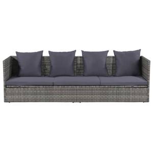 Gartenbett 3006097 Grau - Kunststoff - Polyrattan - 60 x 58 x 200 cm