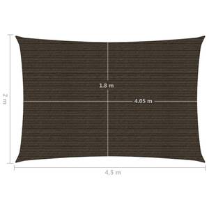 Voiles d'ombrage 3016419-3 Marron - 450 x 200 cm