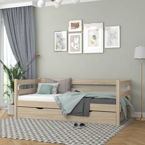 Tagesbett N01 mit Schublade Eiche Hell - 90 x 180 cm