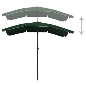 Parasol de jardin Vert - Textile - 200 x 234 x 200 cm
