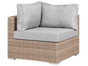 Lounge Set CONTARE 7-tlg Braun - Grau - Hellgrau