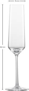 Champagnerglas Pure/Belfesta 6er Set Naturfaser - 2 x 26 x 8 cm