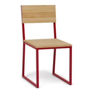 Lot de 2 chaises Oxford 40x40x86cm RJ-NA Rouge - Bois massif - Bois/Imitation - 40 x 86 x 40 cm
