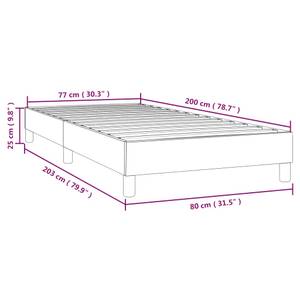 Bettgestell 3016030-1 Dunkelgrau - 80 x 25 cm