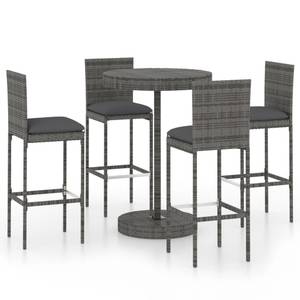 Bar-Set (5-teilig) 3011731-2 Grau - Metall - 76 x 106 x 76 cm