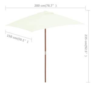 Parasol 3007549 Blanc - Textile - 150 x 235 x 200 cm