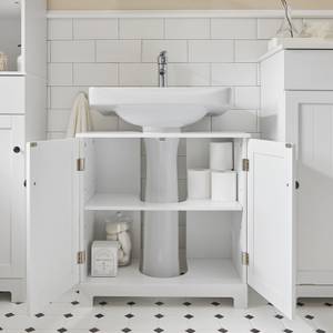 Meuble sous lavabo BZR18-II-W Blanc