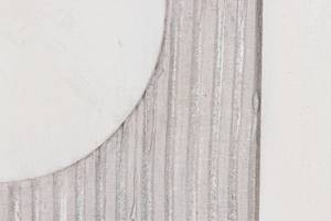 Acrylbild handgemalt Balance des Lebens Beige - Weiß - Massivholz - Textil - 75 x 100 x 4 cm