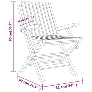 Gartenstuhl 3028486-3 (6er Set) 67 x 90 x 61 cm