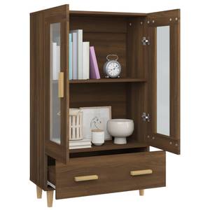 Highboard DE2225 Eiche Schwarzbraun Dekor