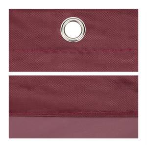 Sonnensegel Trapez in Bordeaux Rot - Metall - Textil - 400 x 1 x 200 cm