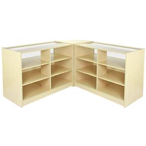 Libra Verkaufstheke Theke Rezeption Beige - Holzwerkstoff - 120 x 90 x 60 cm