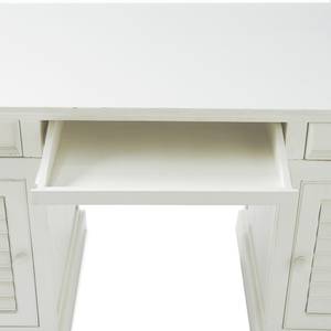 Schreibtisch New Orleans Desk Weiß - Massivholz - 70 x 80 x 150 cm