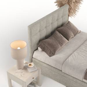 Polsterbett Guam mit Stauraum Beige - Breite: 202 cm