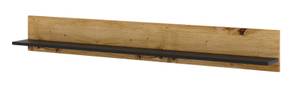 Wandregale AURA 150x16x20 Beige - Schwarz - Holzwerkstoff - Kunststoff - 150 x 20 x 16 cm
