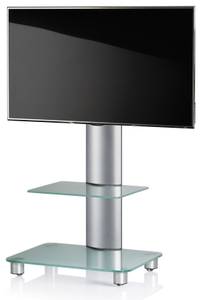 TV-Standfüße Bilano Schwarz - Glas - Metall - 60 x 100 x 44 cm