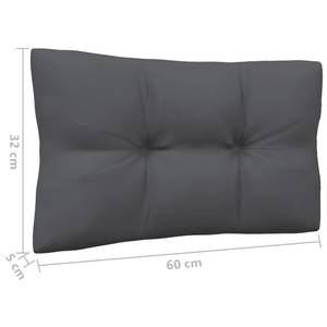 Gartensofa (2er Set) 3012138-17 Schwarz