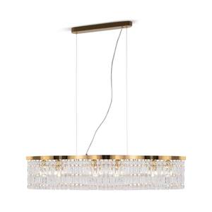 Pendelleuchte Dune Gold - Glas - Metall - 93 x 138 x 93 cm