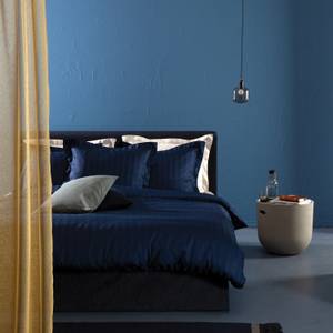 Damai Bettbezug Linea - Satin - Blau - Textil - 29 x 5 x 38 cm
