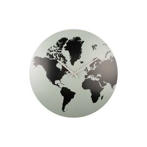 Wanduhr World Map - e Jade Grün
