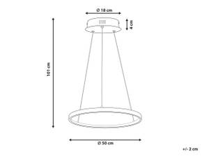 Lampe suspension JORDAN 50 x 100 x 50 cm