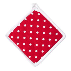 Topflappen Untersetzer Polka Dots rot Rot - Textil - 20 x 1 x 20 cm