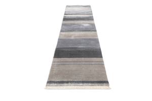 Tapis de passage Darya DLXXIV Gris - Textile - 79 x 1 x 386 cm