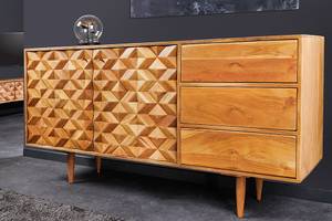 Sideboard ALPINE Braun - Massivholz - 145 x 75 x 40 cm