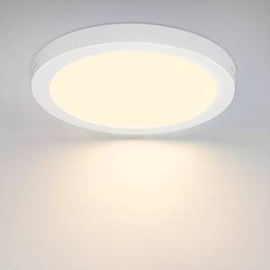 LED Deckenleuchte Regenkreis Weiß - Kunststoff - 23 x 4 x 23 cm